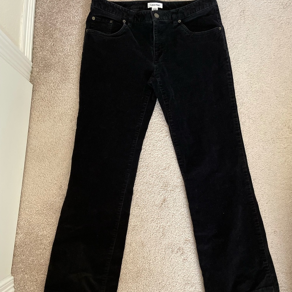 Black Calvin Klein Corduroy Pants